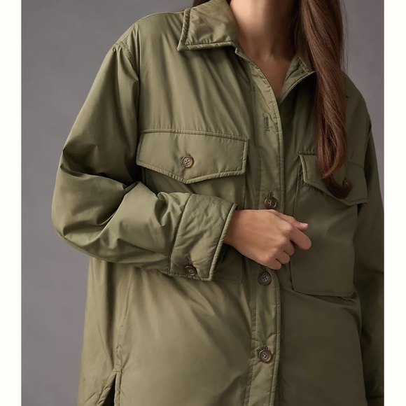 Anthropologie Velvet by Graham & Spencer Utility Puffer Jacket XS - Picture 4 of 8